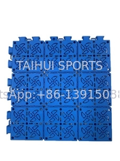 Προσαρμοσμένα πλακάκια δαπέδου αθλητικού γηπέδου, πλακάκια πολυπροπυλενίου για το γήπεδο μπάσκετ