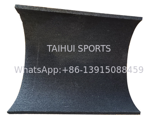 15mm Μαύρο SBR Granule Rubber Mat Shock Pad  Ιδανικό για εσωτερικά γυμναστήρια & Χόκεϊ