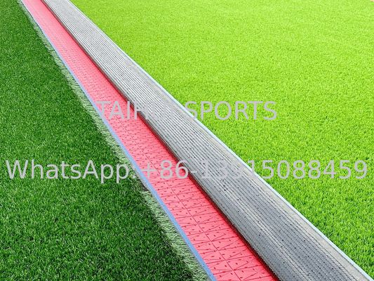 Πρότυπο FIFA 8mm 10mm 15mm Τεχνητό γρασίδι με εξαιρετική απορρόφηση σοκ για αθλητικά πεδία