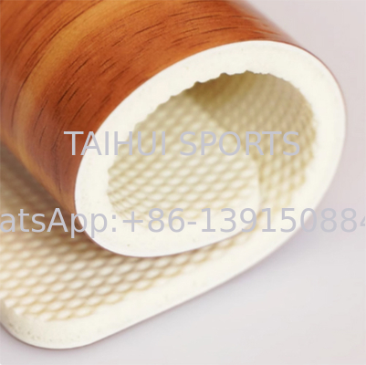 Σύγχρονο Οικολογικό Δάπεδο 3.5mm-8mm Ανθεκτικό Αθλητικό Δάπεδο με Υφή Ξύλου για Γήπεδα Μπάσκετ/ Βόλεϊ/ Πινγκ-Πονγκ/ Μπάντμιντον/ Πικλμπολ