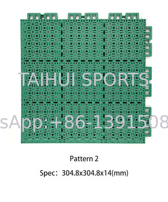 Εναρμονισμένα πλακάκια γήπεδου μπάσκετ αντιστροφής πλαστικά πλακάκια γήπεδου αθλητισμού
