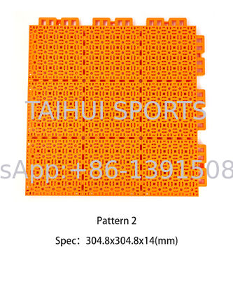 Φιλικό προς το περιβάλλον Ανθεκτικό Πυράντοχο Δάπεδο Αθλητικών από Πολυπροπυλένιο με Σύνδεσμο Πλακιδίων PP για Γήπεδα Μπάσκετ, Τένις και Ποδοσφαίρου