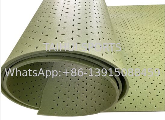 FIFA Certified Shock Pad Underlay με προσαρμόσιμο πάχος και σχεδιασμό με διαμάντι οπές για τεχνητό χλοοτάπητα