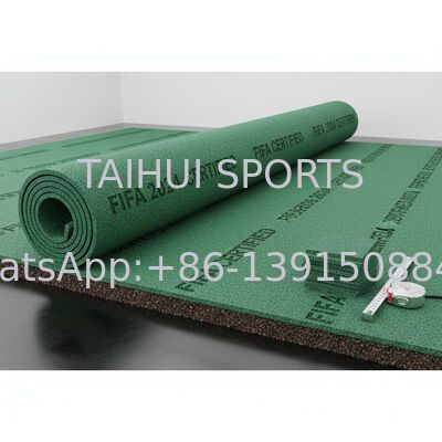 FIFA Certified Shock Pad Underlay με προσαρμόσιμο πάχος και σχεδιασμό με διαμάντι οπές για τεχνητό χλοοτάπητα