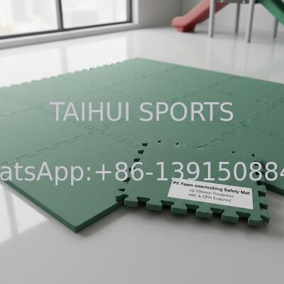ΠΕ Φόμιμο Εναρμόνιση Safety Mat με πάχος 10-100mm και HIC & CFH Εγγυημένο για το παιδικό χώρο Shock Pad