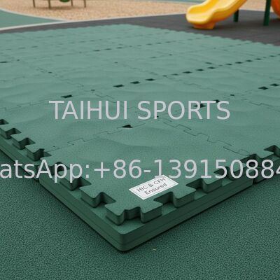 ΠΕ Φόμιμο Εναρμόνιση Safety Mat με πάχος 10-100mm και HIC & CFH Εγγυημένο για το παιδικό χώρο Shock Pad