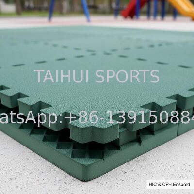 ΠΕ Φόμιμο Εναρμόνιση Safety Mat με πάχος 10-100mm και HIC & CFH Εγγυημένο για το παιδικό χώρο Shock Pad