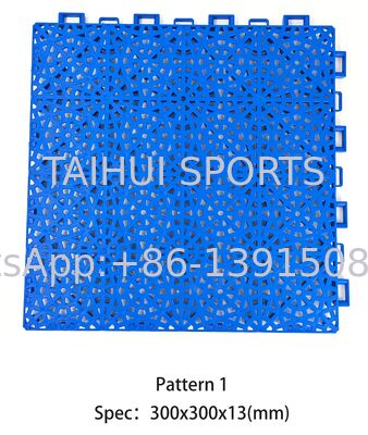 Προσαρμοσμένα πλακάκια δαπέδου αθλητικού γηπέδου, πλακάκια πολυπροπυλενίου για το γήπεδο μπάσκετ