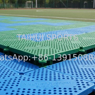 Waterproof High Compression Resistance Easy To Install PP Interlocking Floor Tiles for Basketball Tennis Soccer Courts
