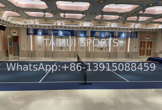 Βινύλιο αθλητικό πάτωμα 2mm/2.5mm/3mm πάχος Pickleball πάτωμα πλήρης ρολ πολλαπλής χρήσης