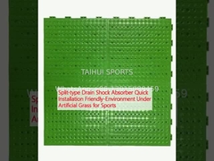 Απορροφητής κρουσμάτων διαχωρισμένου τύπου Γρήγορη εγκατάσταση φιλικό προς το περιβάλλον κάτω από τεχνητό γρασίδι για αθλήματα