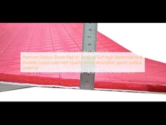 Premium Pattern Shock Pad για τεχνητό γκαζόν Υψηλής απόδοσης και ανθεκτικής προσαρμοσμένης υψηλής ποιότητας απορρόφησης σοκ αθλητική επιφάνεια υποστρώματος